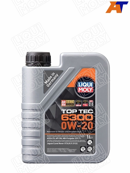 21216 Liqui Moly Масло моторн 0W20 LIQUI MOLY 1л НС-синтетика Top Tec 6300 SN/C5 MB: 229.71 для 