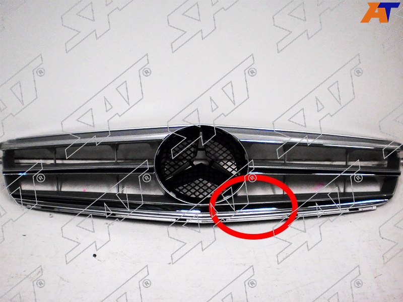 Решетка радиатора MERCEDES  W204 06-14 под эмблему (уценка на 10%) D10-ST-MD08-093-A0-U001 D10-ST-MD08-093-A0-U001