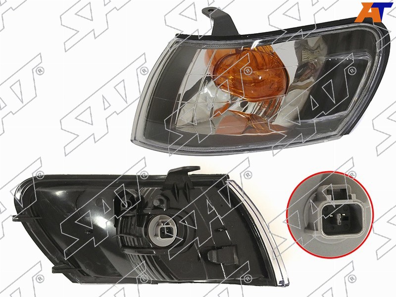 ST-212-15D8BL Sat Габарит TOYOTA COROLLA 97-02 черный хрусталь для 