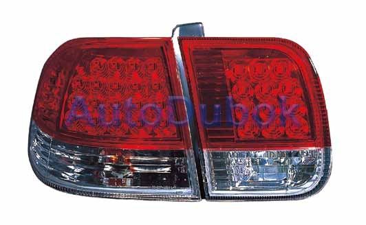 HDCVC96-760RW-N Тайвань Фонарь задн внешн+внутр л+п (комплект) (4 дв) тюнинг с диод хрустал красн-бел для 