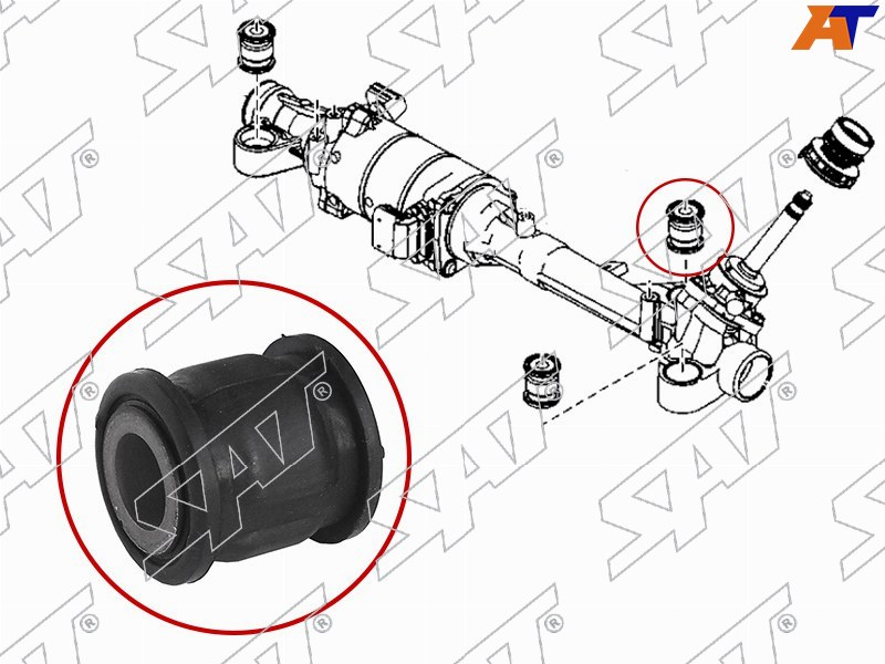 ST-G33S-32-124B Sat Сайлентблок рулевой рейки MAZDA 6 08-13 для 