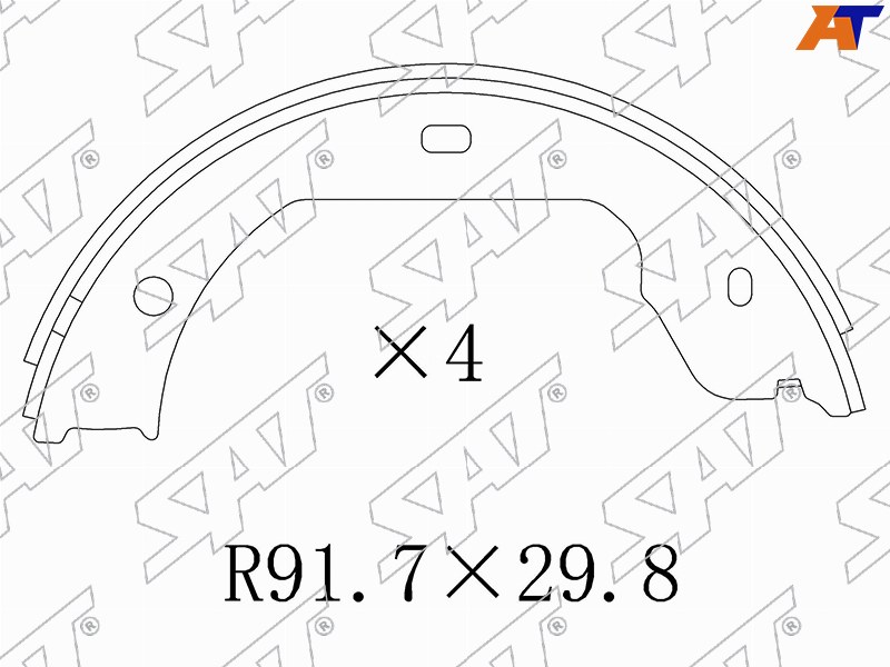 Колодки ручного тормоза BMW X5 00-18/5 98-09/VW TOUAREG 02-10/TRANSPORTER V 03-15 ST-313-0003 ST-313-0003