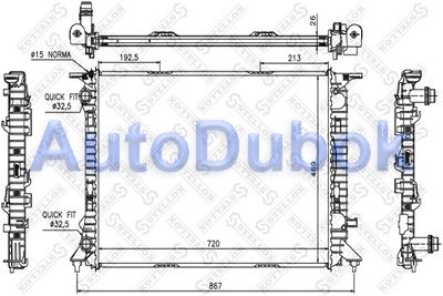 Радиатор охлаждения 10-25524-SX 10-25524-SX