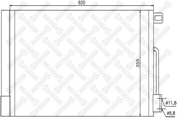 Радиатор кондиционера 10-45416-SX 10-45416-SX