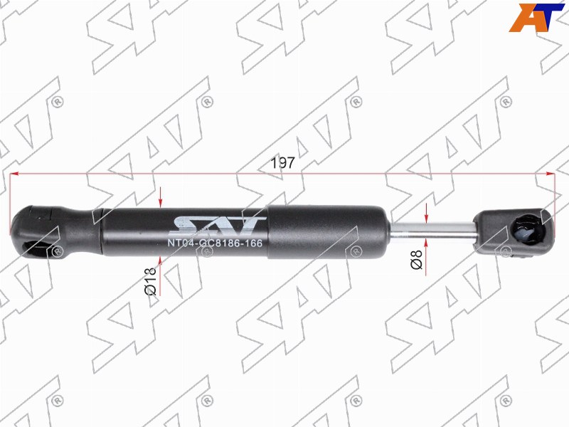 Амортизатор крышки багажника MERCEDES S-CLASS W222 13- ST-A2227500036 ST-A2227500036