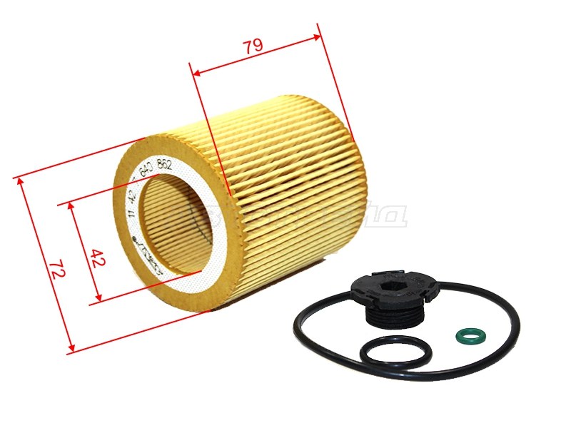 Фильтр масляный (картридж) BMW 3-SERIES 320i/328i 11-/5-SERIES 520i 10-16/X1 20i 11-15/X4 20i/28i 14 ST-11427640862 ST-11427640862