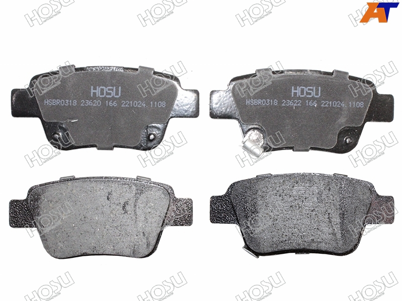 HSBR0318 Hosu Колодки тормозные зад TOYOTA AVENSIS 03-/ALPHARD #NH2# 08- для 