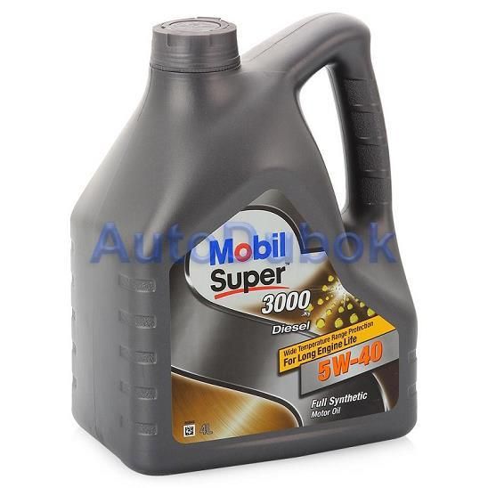 Масло моторное Mobil 4л 5W40 синтетика SUPER 3000X1 Diesel 152572 152572
