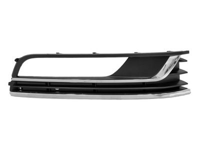Решетка в бампер с 2 хром молдингами черная левая PVW99062CAL PVW99062CAL