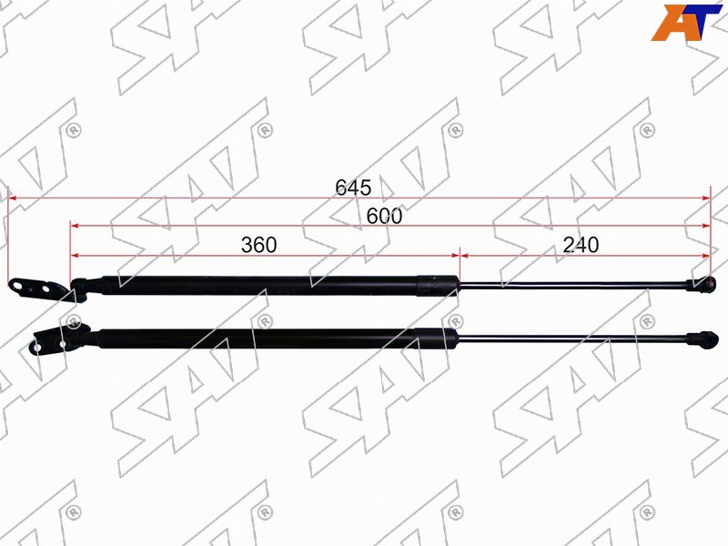 ST-90450-JG400 Sat Амортизатор крышки багажника NISSAN X-TRAIL T31 RH 07- для 