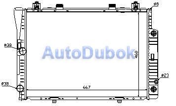 Радиатор охлаждения 2.8/3.0/3.2 А/Т MD14092-911 MD14092-911