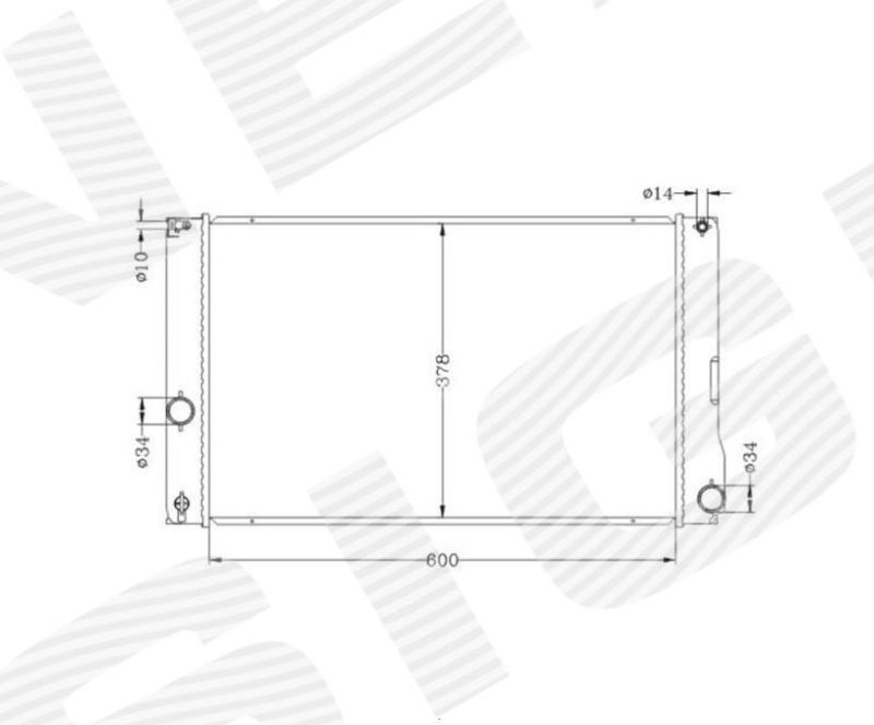RA646810Q Signeda Радиатор охлаждения для 