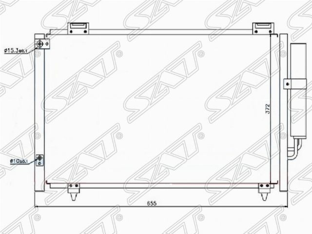 STTY28394A0 Sat РАДИАТОР КОНДИЦИОНЕРА AVENSIS для 