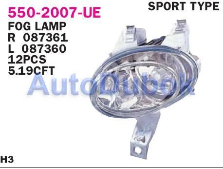 550-2007L-UE Тайвань Противотуманная фара левая SPORT для 