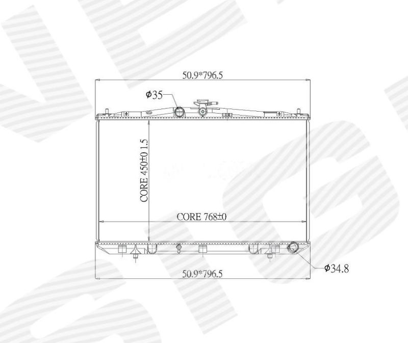 RA646833Q Signeda Радиатор охлаждения 450H AT для 