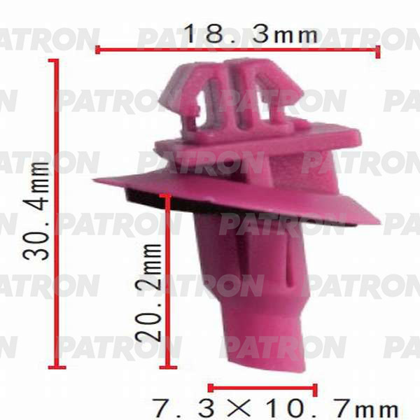 P37-0489 Patron Клипса молдинга кузова для 