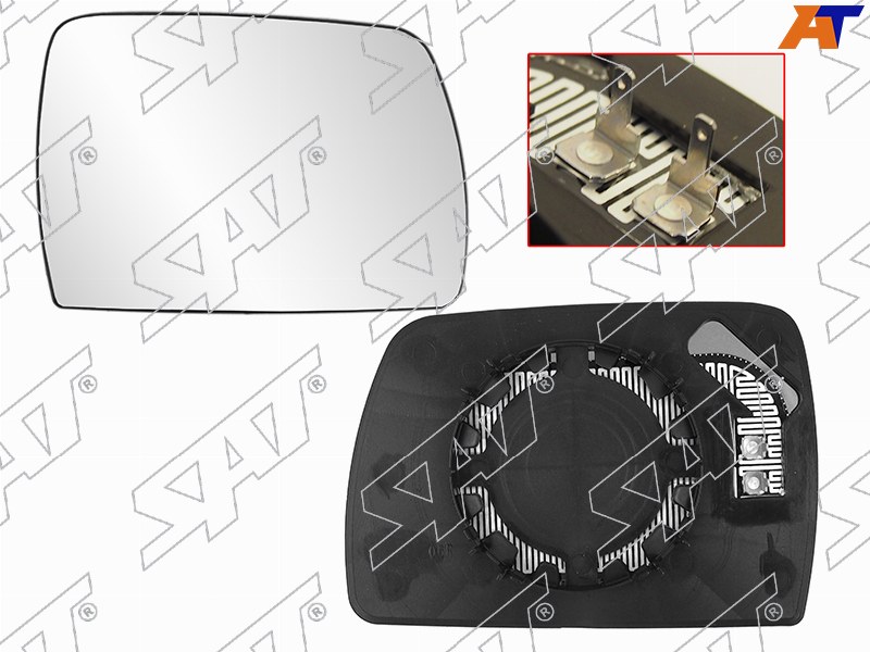 ST-BM83-940G-1 Sat Полотно зеркала BMW X3 E83 03-10 RH асферическое с обогревом для 