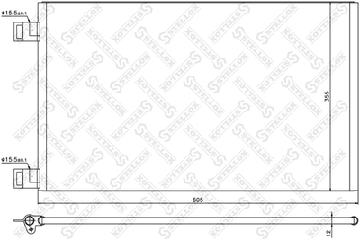 Радиатор кондиционера 10-45201-SX 10-45201-SX