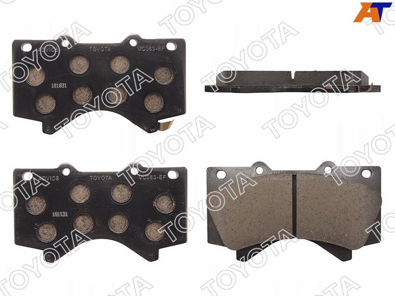04465-YZZR2 Toyota Колодки тормозные перед TOYOTA LAND CRUISER 200/LEXUS LX570 07- для 