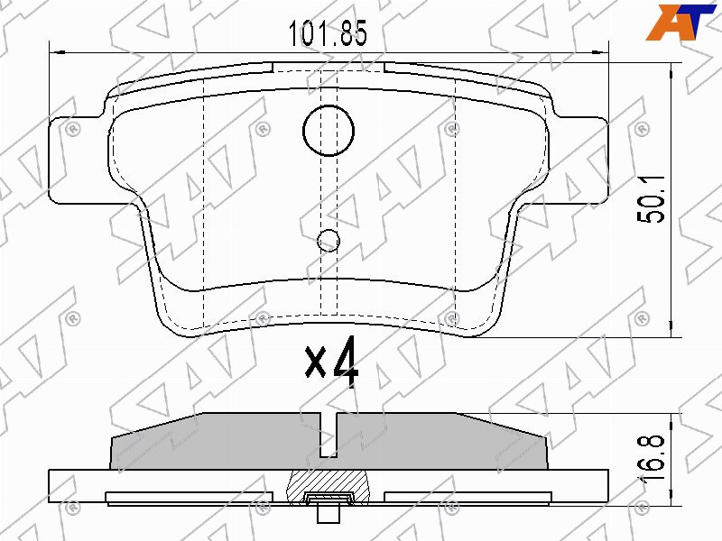 ST-1522073 Sat Колодки тормозные зад FORD MONDEO III 00-07 для 