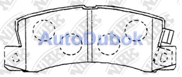 Тормозные колодки задние PN1321 PN1321