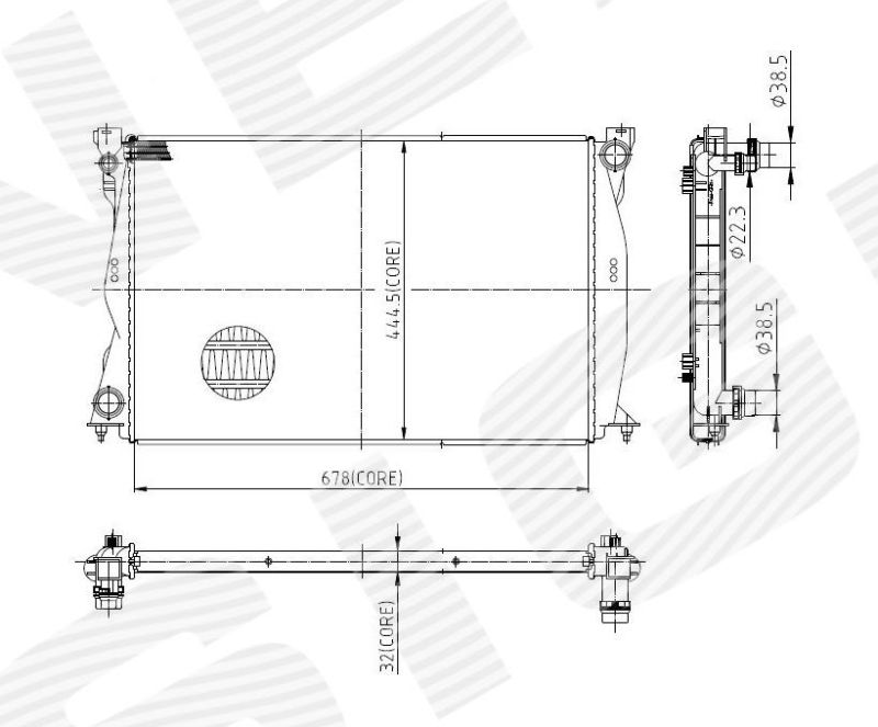 РАДИАТОР RA60231A RA60231A