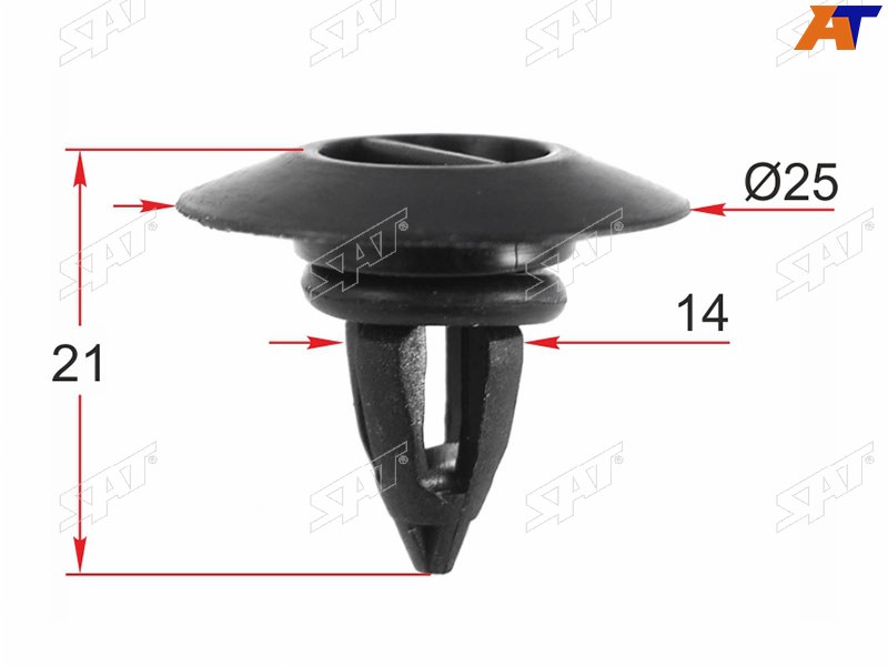 ST-M12228 Sat Клипса накладки порога для 
