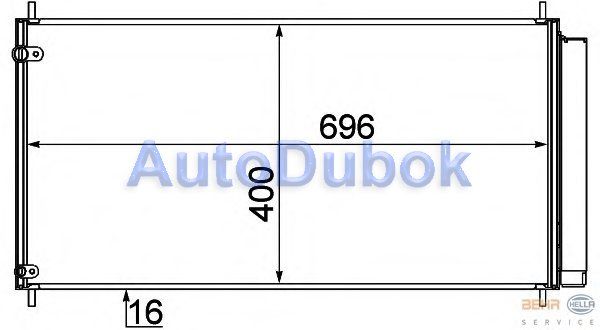 Радиатор кондиционера 2.0 дизель 1040036C 1040036C