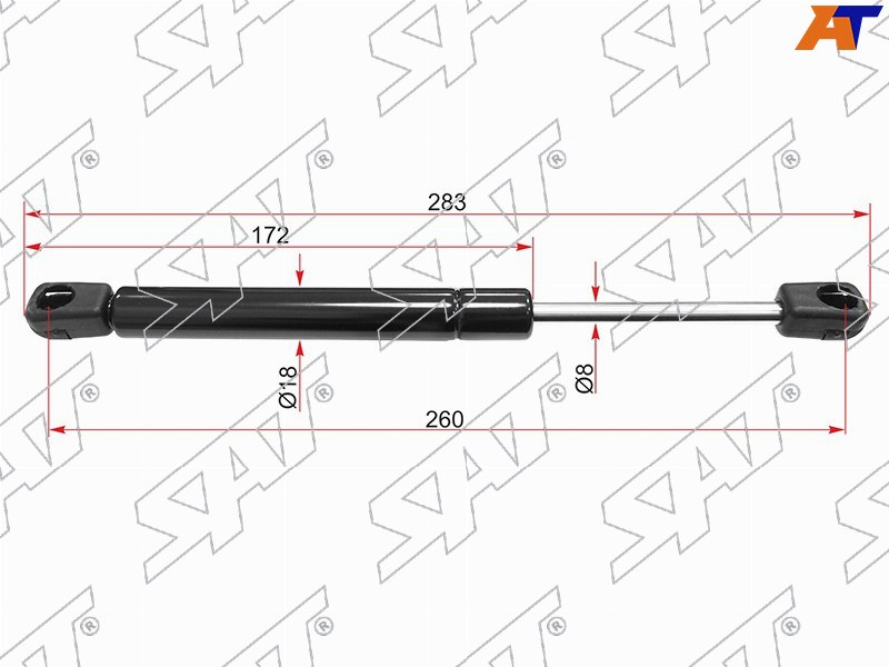 Амортизатор крышки багажника OPEL ASTRA H 07- (SED) ST-5176952 ST-5176952