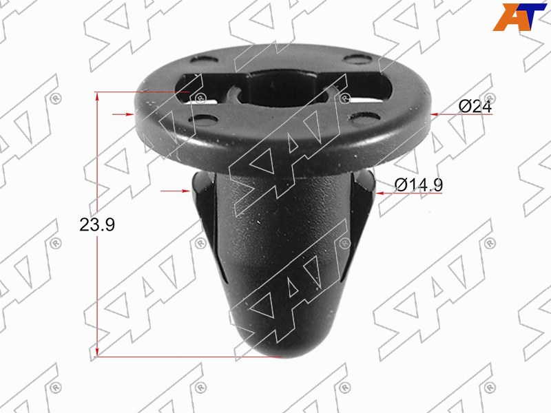 ST-KJ-836 Sat Клипса бампера MITSUBISHI/CHRYSLER (1 шт.) для 