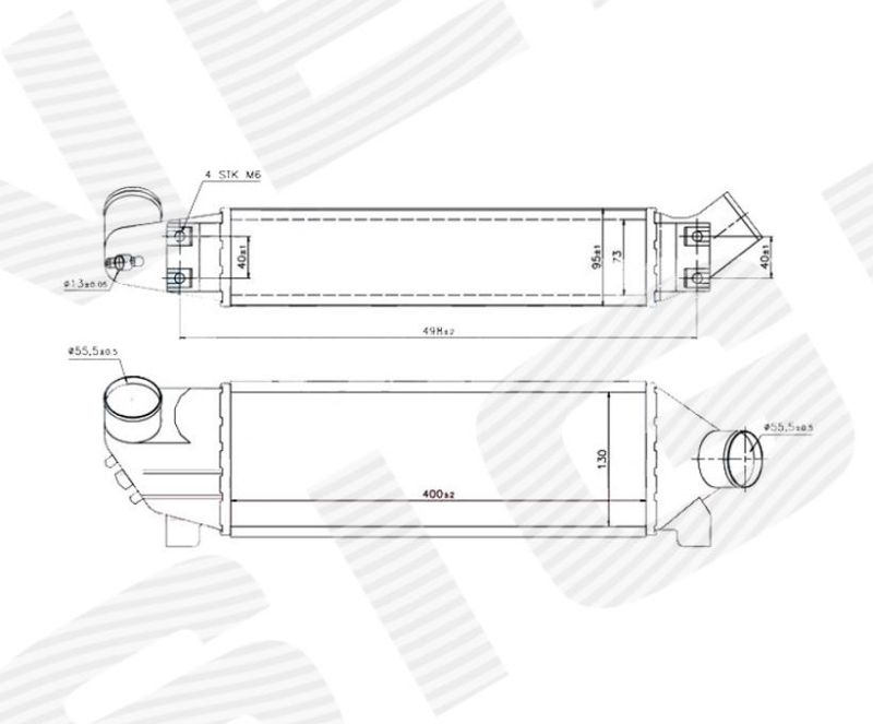 RI96733 Ford ИНТЕРКУЛЕР для 