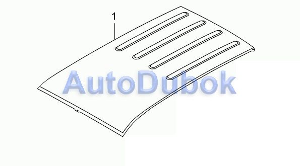 Панель крыши ssangyong kyron 5511109221 5511109221
