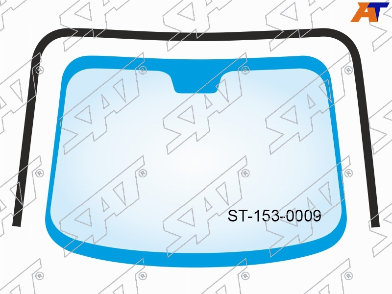 ST-153-0009 Sat Молдинг лобового стекла (П-образный) Nissan Tiida 04-14 / Tiida Latio 04-12 / Versa 06-12 для 