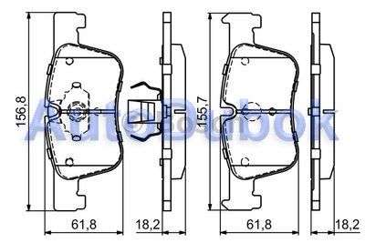 0986494689 Bosch Тормозные колодки передние для 