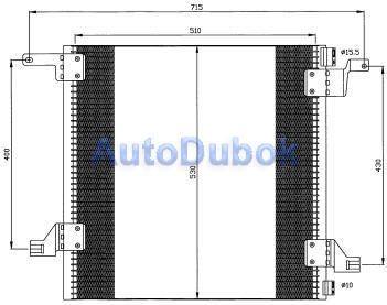 MD16398-930 Тайвань Радиатор кондиционера для 