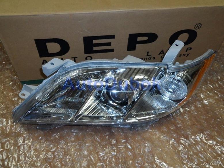 212-11Q6L-LD-EM Depo Фара под электр корректор с желтым катафотом левая EURO 2006-2009 для 