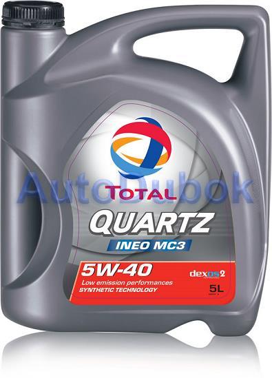 Масло моторное Total 5л 5W40 синтетика Quartz INEO MC3 174777 174777