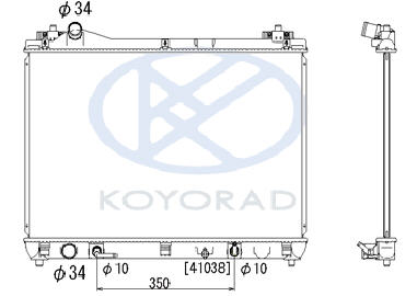 G.VITARA РАДИАТОР ОХЛАЖДЕН 2 AT (KOYO) SZGVT06-911 SZGVT06-911