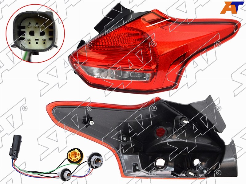 ST-431-19D2R-UE Sat Фонарь задний FORD FOCUS III 15-19 RH HBK для 