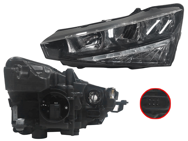 ST-665-1144L Sat Фара с корректором левая для 