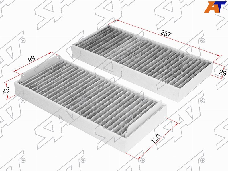 ST-A2108301018-U Sat Фильтр салона MERCEDES W210 95-02/W220 98-05/S210 96-03 угольный для 