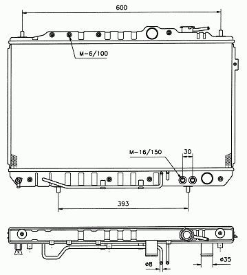 Радиатор охлаждения A/T HNELA01-911 HNELA01-911