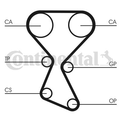 CT1027 Contitech Ремень ГРМ HYUNDAI: SANTA FE I 2.0 00-06, SONATA IV 2.0 16V 98-05, TRAJET 2.0 00-08 \ KIA: MAGENTIS 2.0 01- для 