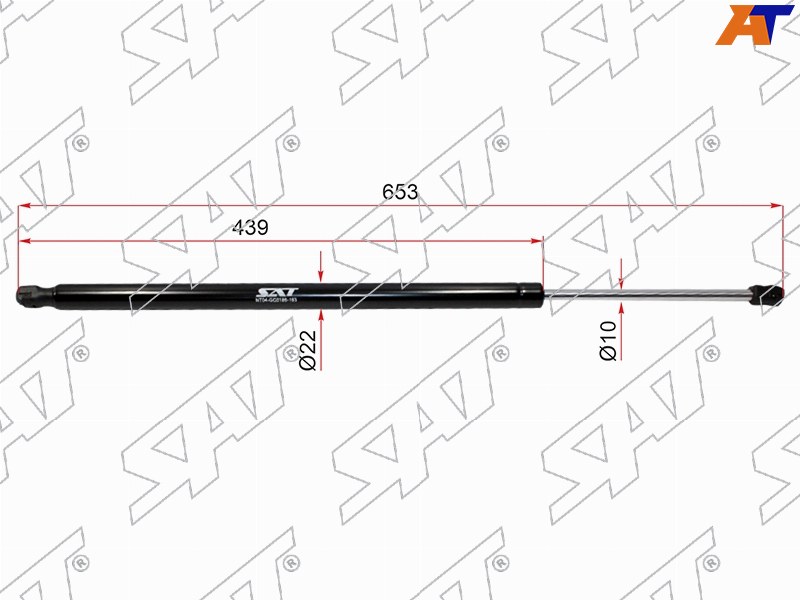 ST-68960-0E100 Sat Амортизатор крышки багажника TOYOTA HIGHLANDER 13- LH=RH для 