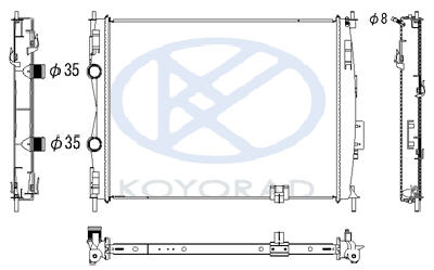 QASHQAI РАДИАТОР ОХЛАЖДЕН 2 MT , вариатор (CVT) NNQAS07-913 NNQAS07-913