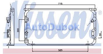 Радиатор кондиционера (Nissens) TYCRL94-931 TYCRL94-931