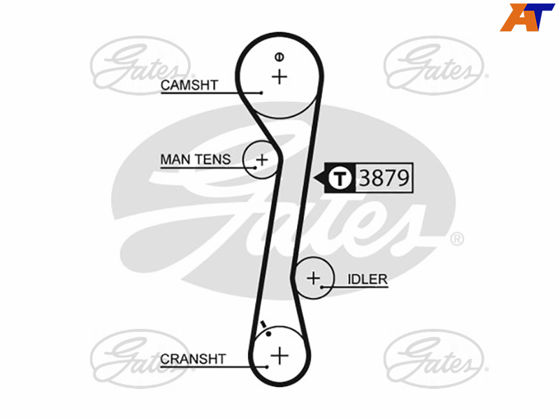 5457XS Gates Ремень ГРМ Hyundai Coupe/Lantra/Elantra/Tucsin / Kia Carens/Cerato/Sportage для 