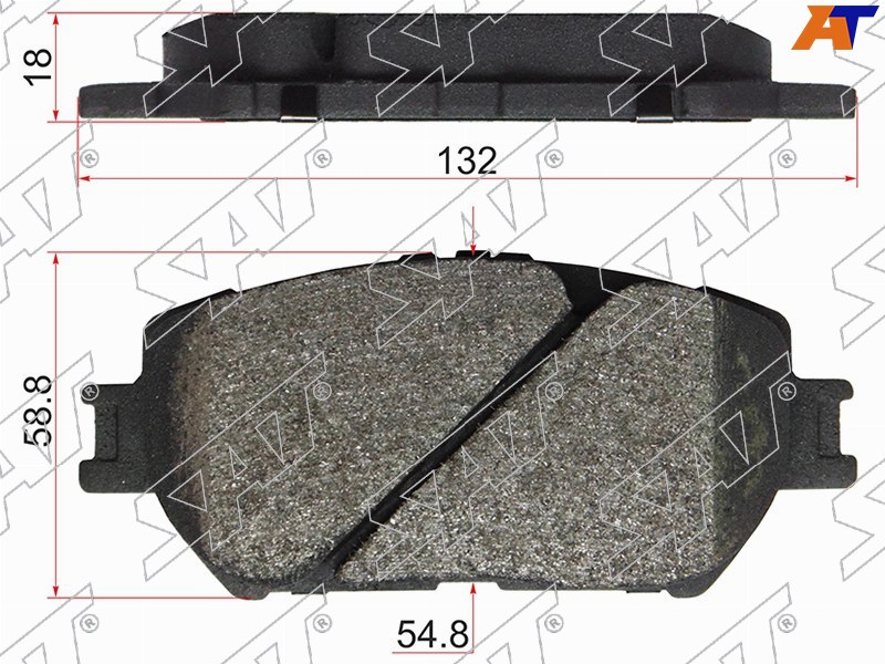 ST-04465-33240 Sat Колодки тормозные перед TOYOTA CAMRY 01-/WISH 03- для 