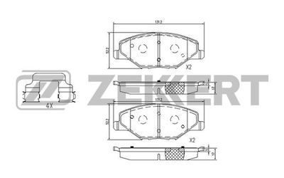 Тормозные колодки передние BS-1251  BS-1251 