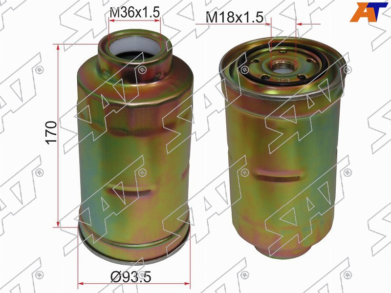 Фильтр топливный TOYOTA  COASTER 93-/DYNA 88-02/ LAND CRUISER 80 1HD/1HZ 90-98 ST-23303-56040 ST-23303-56040
